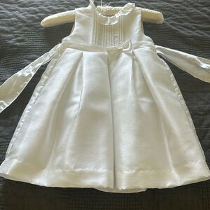 3T white toddler flower or baptism dress
